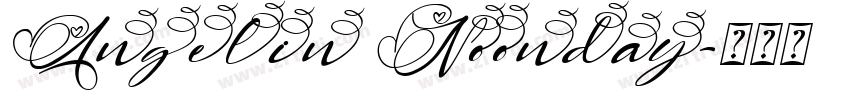 Angelin Noonday字体转换